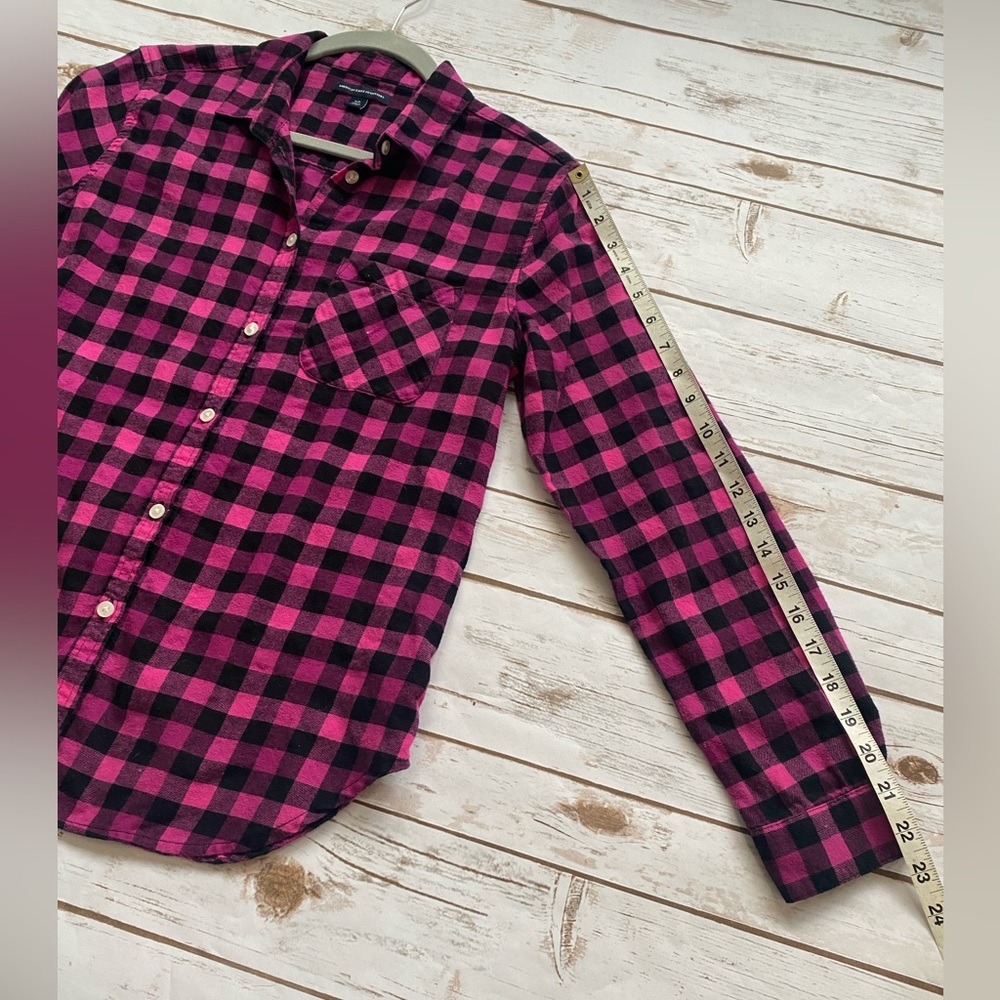 Aeo Plaid Button Down - image 7